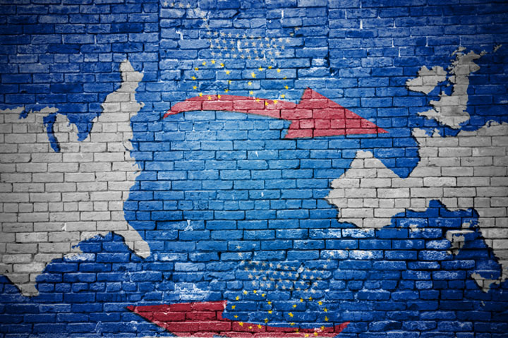 transatlantic map