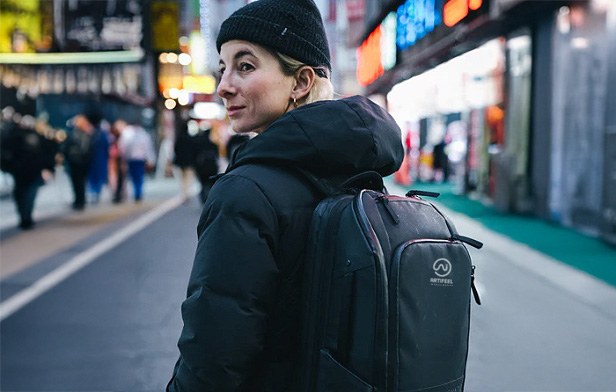 SnugZ USA and partner, Nomatic backpacks