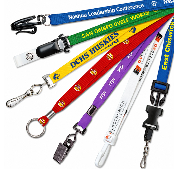 polyester silkscreen lanyards 