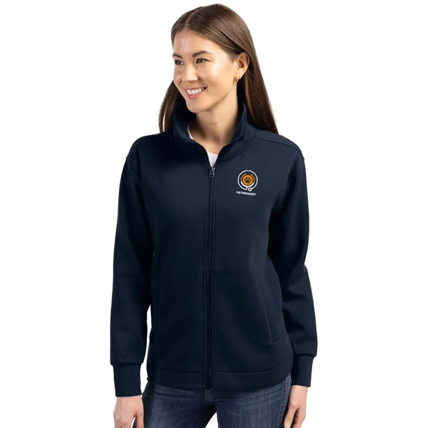 Full-zip recycled women’s jacket