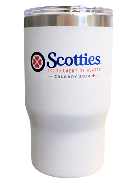 Chilly Moose Scotties white tumbler