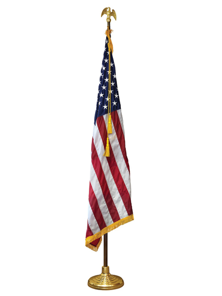 US flag with stand