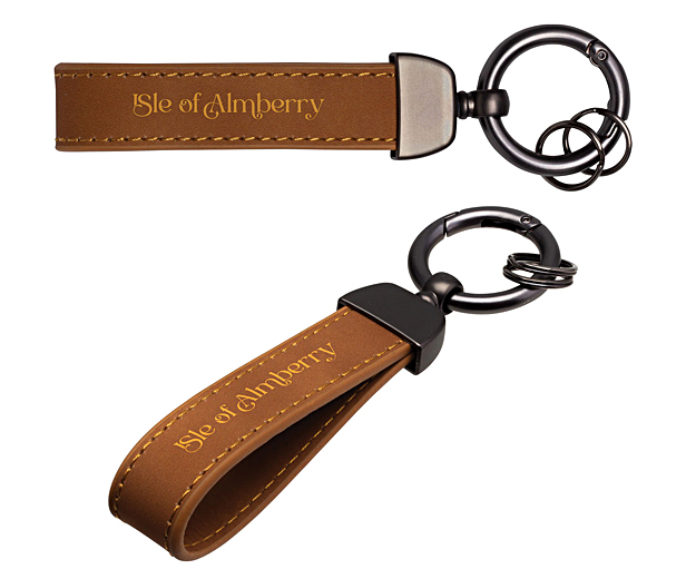 leather key tag