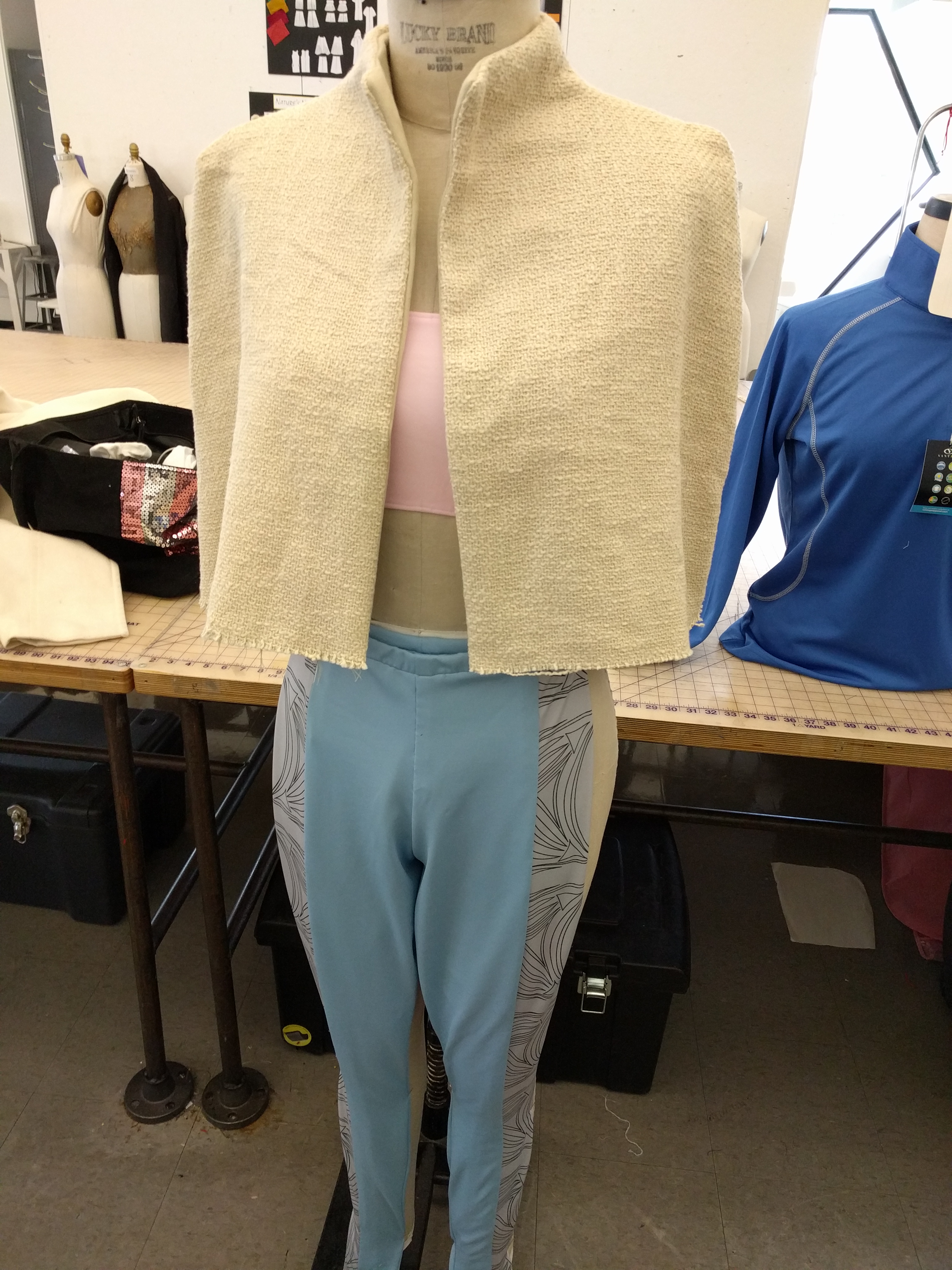 Lululemon Textured Cropped Jacket White Opal