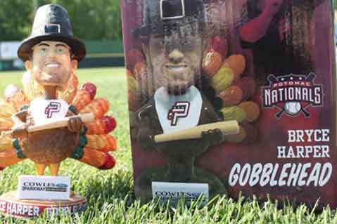 MLB Star Bryce Harper Is Half-Turkey In Wacky “Gobblehead” Promotion