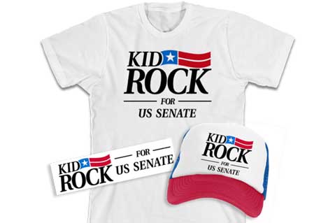 Oh Yes, Kid Rock Campaign Merch Is Available To Buy