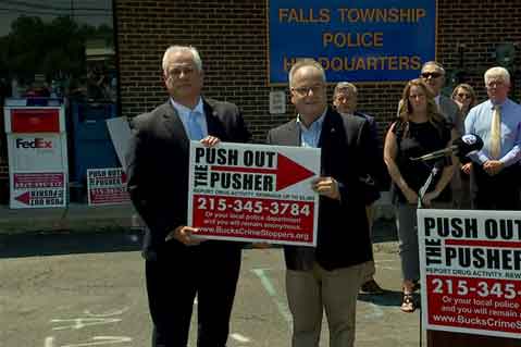 Yard Signs Used to ‘Push Out the Pushers’