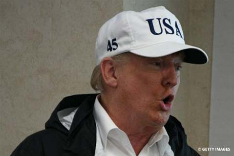 Trump Criticized For Branded Headwear