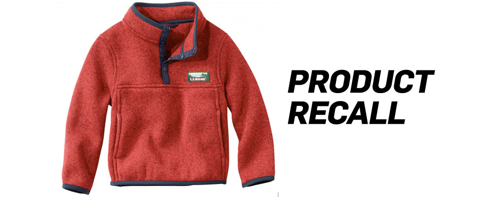 L.L. Bean Recalls Toddler Fleeces