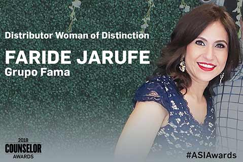 Distributor Woman Of Distinction 2018: Faride Jarufe, Grupo Fama