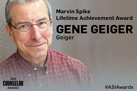 Marvin Spike Lifetime Achievement Award 2018: Gene Geiger, Geiger