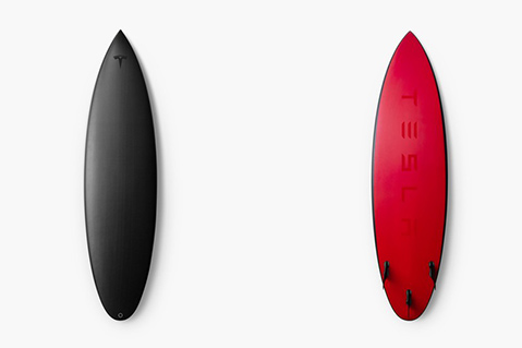 Tesla Immediately Sells Out of $1,500 Branded Surfboards