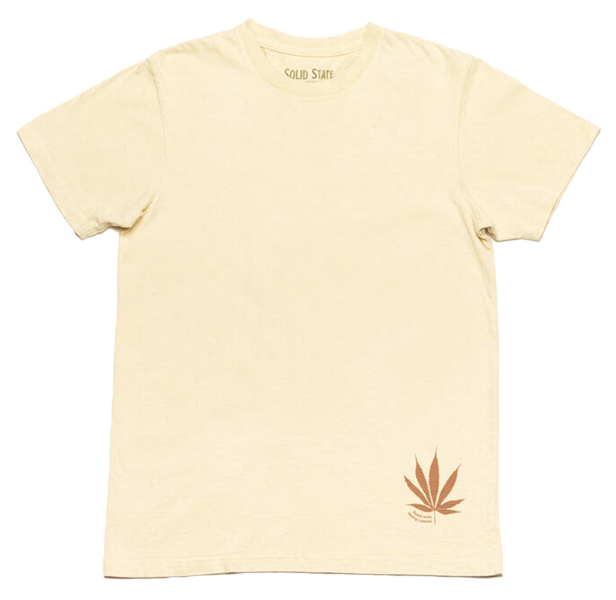 pale yellow hemp t-shirt