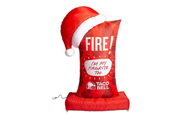 holiday taco bell inflatable