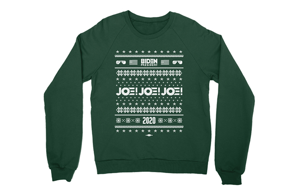 biden green sweater