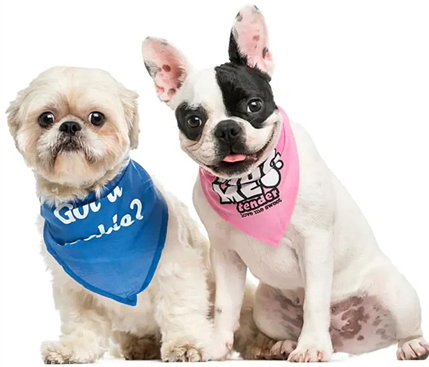 custom triangle bandanas