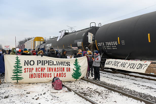 Canada railroad protest