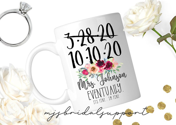 Cancelled date mug