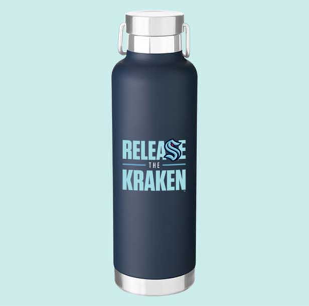 Seattle Kraken Water Bottle