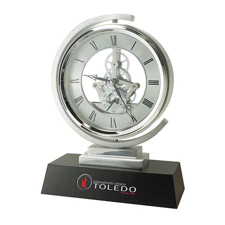 Swivel skeleton clock