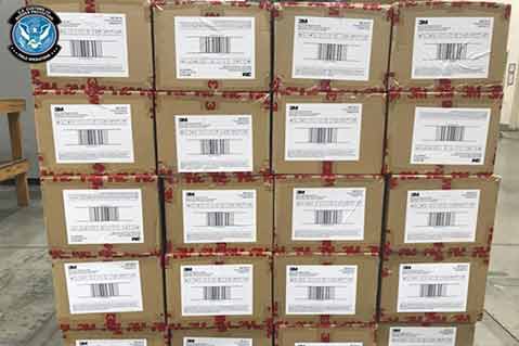 Feds Seize Counterfeit 3M Masks