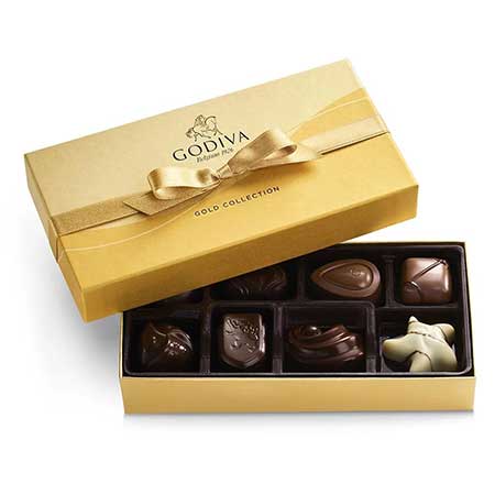 8-piece Godiva chocolate assortment