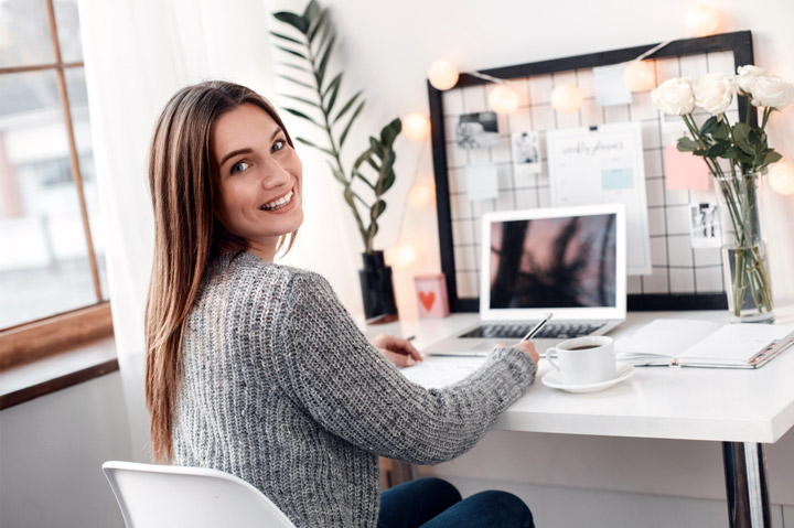 Young woman smiling