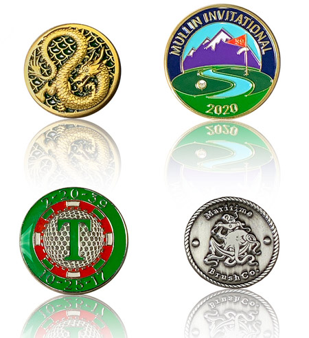 Die-struck lapel pins