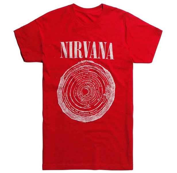 Red Nirvana t-shirt