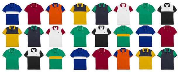 colorful polo shirts