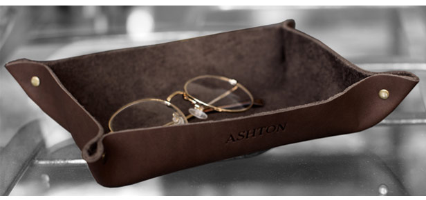 leather desktop organizer