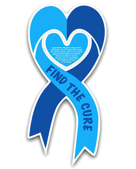 Heart-shaped ribbon magnet