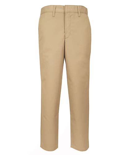 Flat-front pants