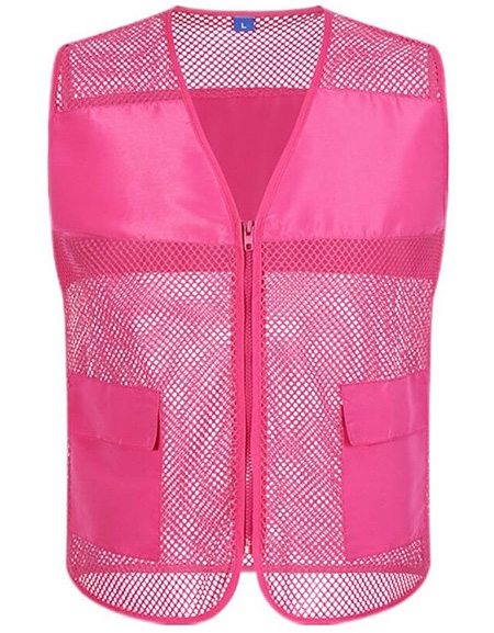 pink mesh vest