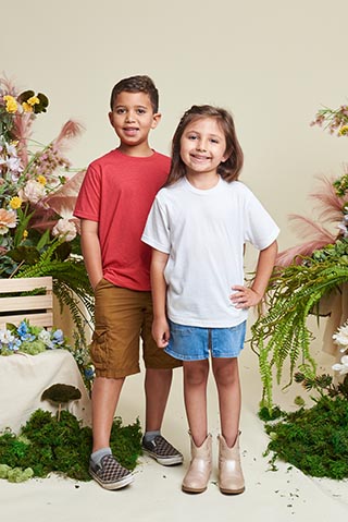 Kids in sustainable activewear