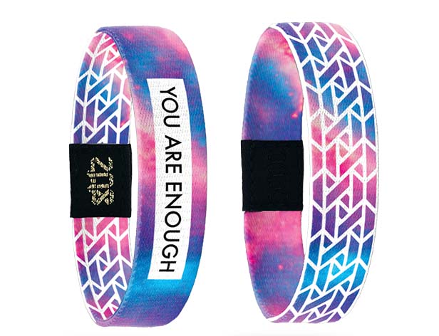 ZOX bands are reversible, so you can share the message with others or keep it to yourself.