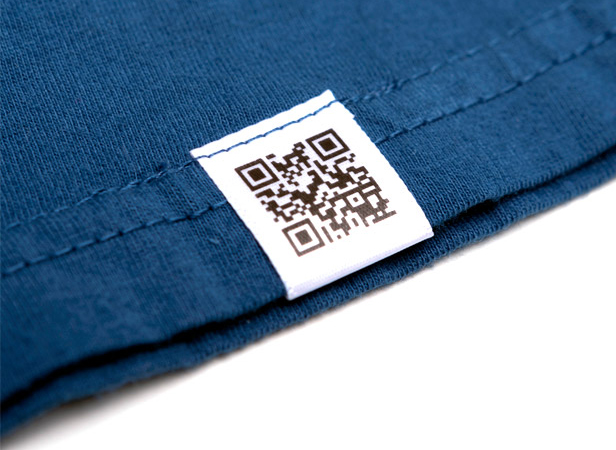 QR code apparel label
