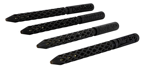 black 3D-printed pen