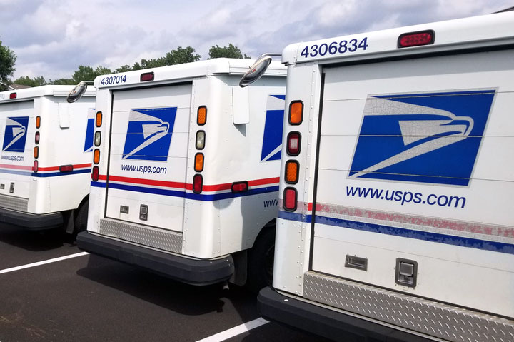 mail trucks