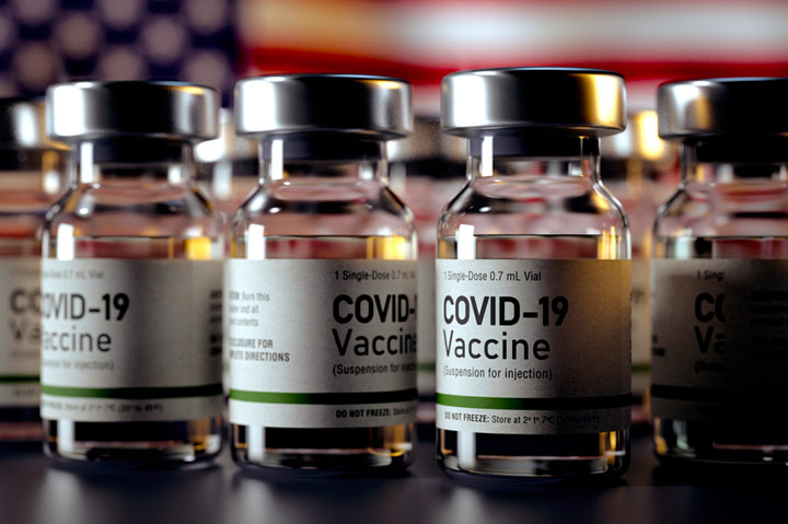 Covid-19 vaccine vials