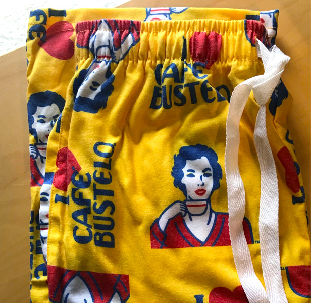 yellow Cafe Bustelo pants