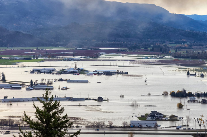 Vancouver flooded port