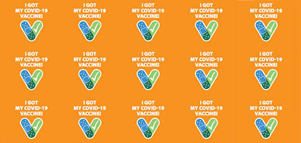 Covid vaccine stickers