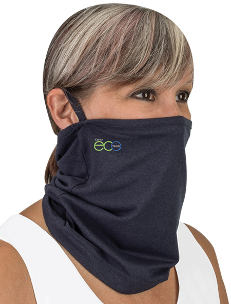 woman wearing gaiter