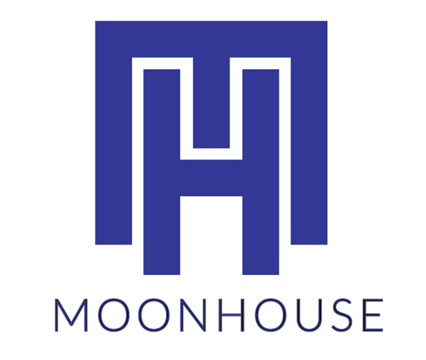 Moonhouse logo, blue