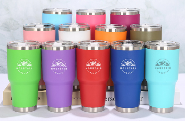 multiple colors stainless steel tumblers