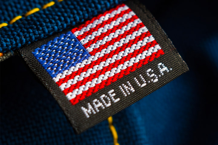 Made in the USA label
