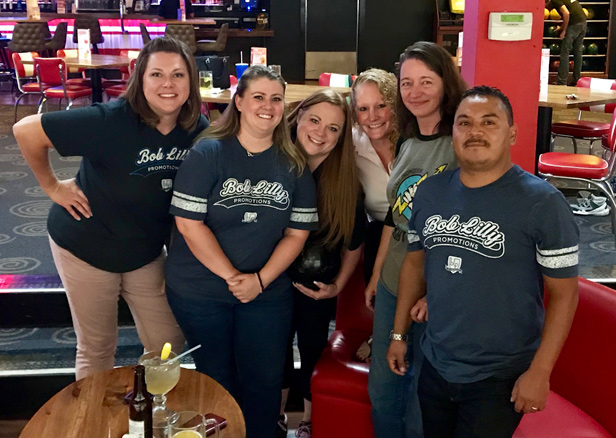 Bob Lilly staff at bowling