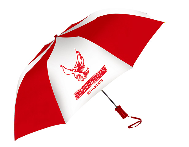 red and white umbrella