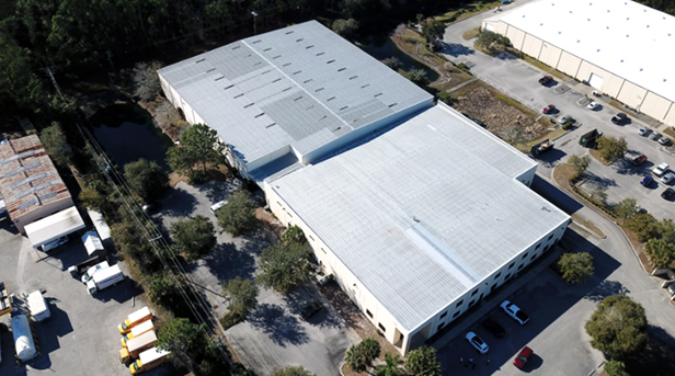 aerial view of Culture Studio's new facility buildings